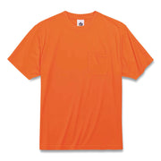 GloWear 8089 Non-Certified Hi-Vis T-Shirt, Polyester, Large, Orange