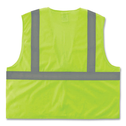 GloWear 8205Z Class 2 Super Economy Mesh Vest, Polyester, Lime, 2X-Large/3X-Large
