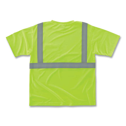 GloWear 8289 Class 2 Hi-Vis T-Shirt, Polyester, Lime, Medium