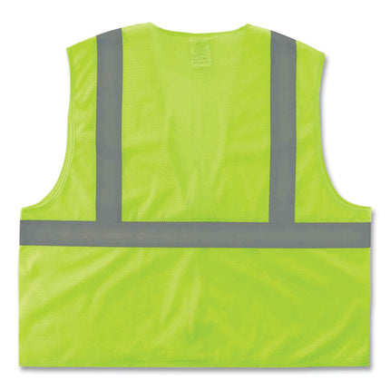 GloWear 8205Z Class 2 Super Economy Mesh Vest, Polyester, Lime, 4X-Large/5X-Large