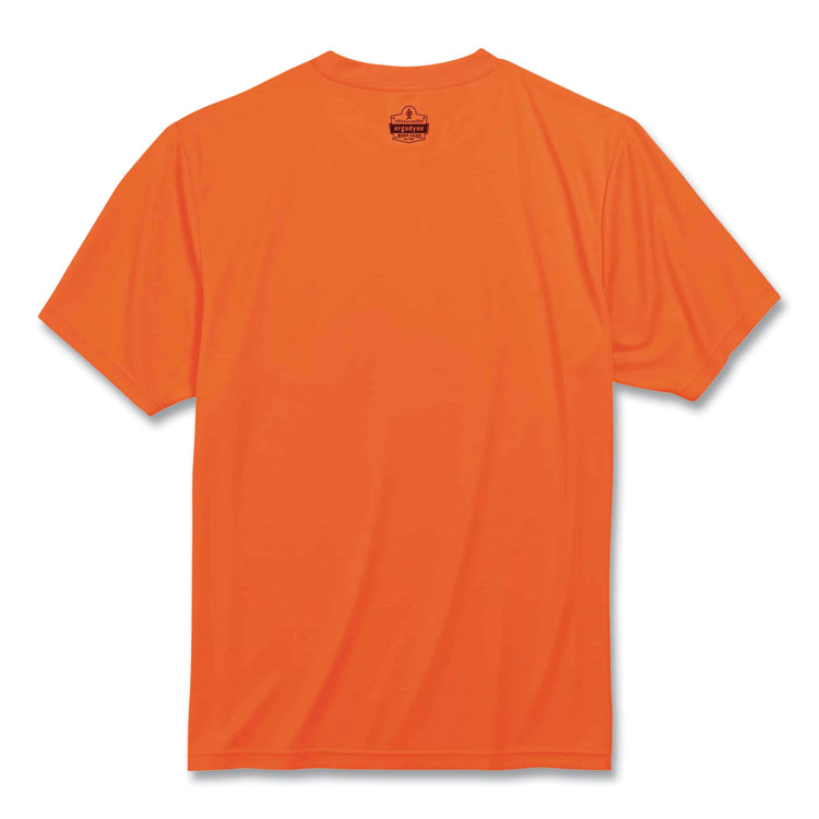 GloWear 8089 Non-Certified Hi-Vis T-Shirt, Polyester, Large, Orange