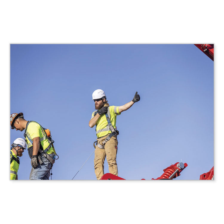 GloWear 8289 Class 2 Hi-Vis T-Shirt, Polyester, Lime, 2X-Large