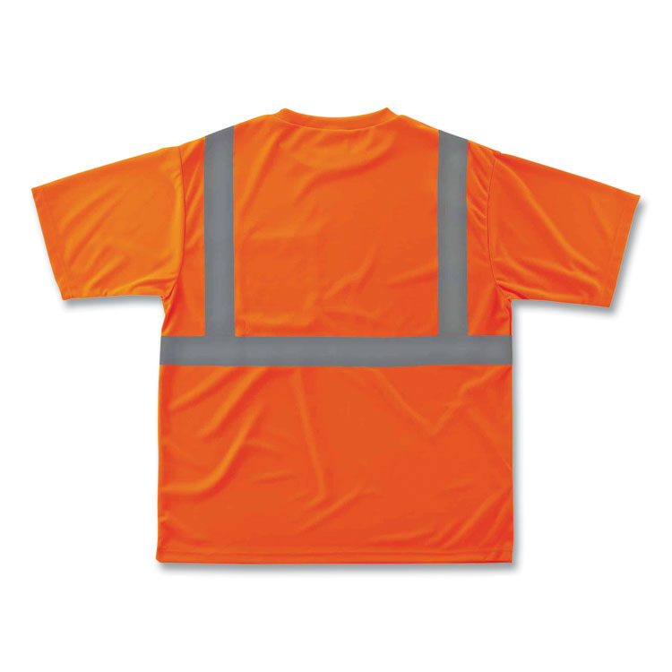 GloWear 8289 Class 2 Hi-Vis T-Shirt, Polyester, Orange, Medium