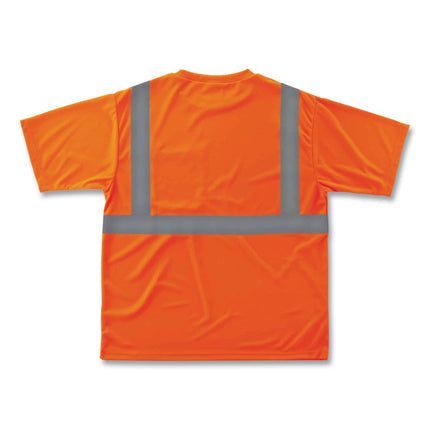 GloWear 8289 Class 2 Hi-Vis T-Shirt, Polyester, Orange, 3X-Large