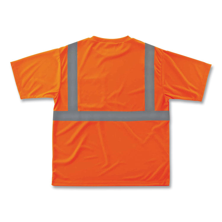 GloWear 8289 Class 2 Hi-Vis T-Shirt, Polyester, Orange, 3X-Large
