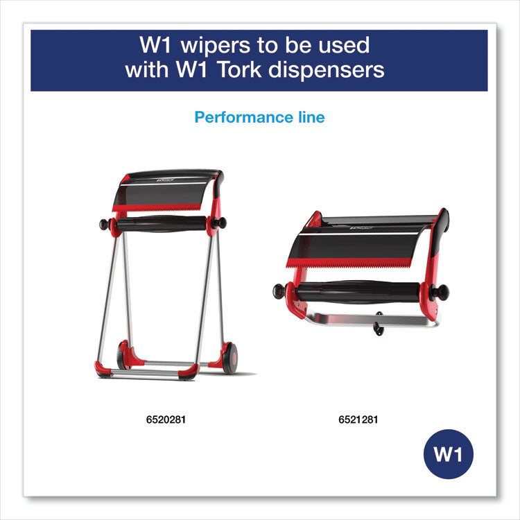 Heavy-Duty Paper Wiper, 1-Ply, 11.1" x 800 ft, Blue