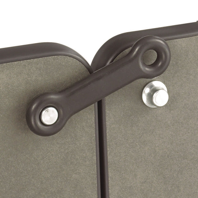 Ganging Connector Set, 4.25 x 1.13 x 0.38, 1 lb, Black