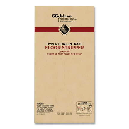 Hyper Concentrate Floor Stripper, Low Odor, 2 gal Bag-in-Box