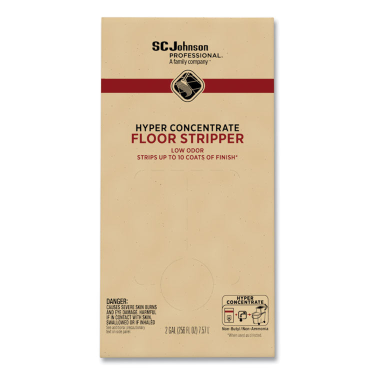 Hyper Concentrate Floor Stripper, Low Odor, 2 gal Bag-in-Box