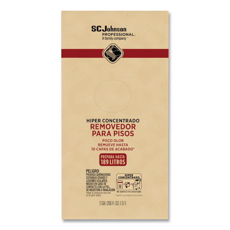 Hyper Concentrate Floor Stripper, Low Odor, 2 gal Bag-in-Box