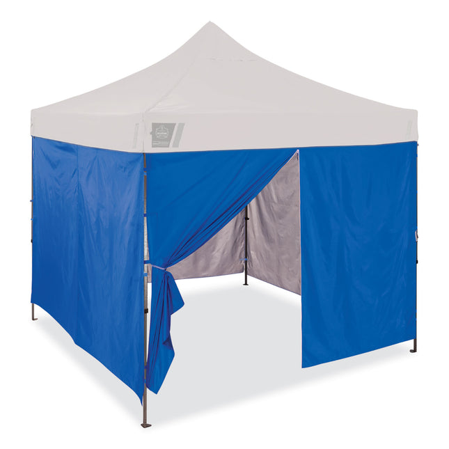 Shax 6054 Pop-Up Tent Sidewall Kit, Single Skin, 10 ft x 10 ft, Polyester, Blue