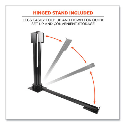 Shax 6199 Lightweight Work Umbrella Stand Kit, 7.5 ft dia x 92" Tall, Polyester/Steel, Lime