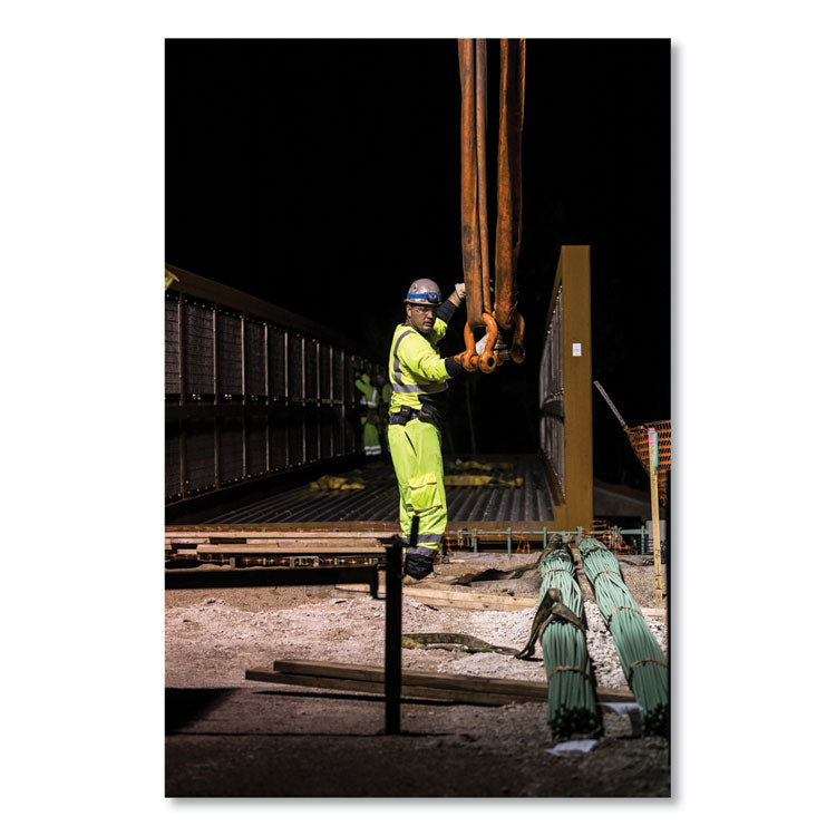 GloWear 8291BK Type R Class 2 Black Front Long Sleeve T-Shirt, Polyester, 2X-Large, Lime