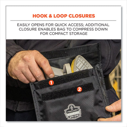 Arsenal 5180 Half Mask Respirator Waist Pack, 8.5 x 3.5 x 6.5, Black