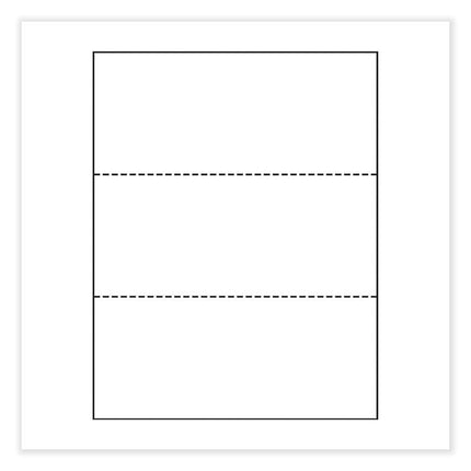 Perforated and Punched Paper, 92 Bright, 24 lb Bond Weight, 8.5 x 11, White, 500/Ream, 5 Reams/Carton