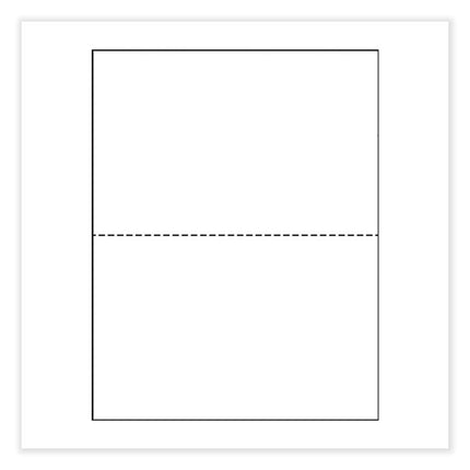 Perforated and Punched Paper, 20 lb Bond Weight, 8.5 x 11, White, 500/Ream, 5 Reams/Carton