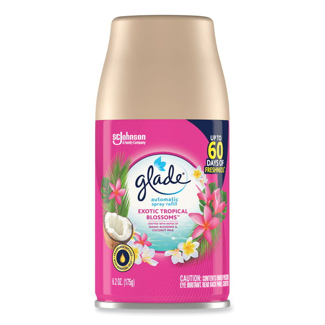 Automatic Air Freshener, Exotic Tropical Blossoms, 6.2 oz, 4/Carton