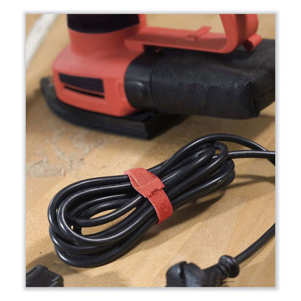 One-Wrap Ties And Straps, 0.5" X 8", Assorted Colors, 60/pack