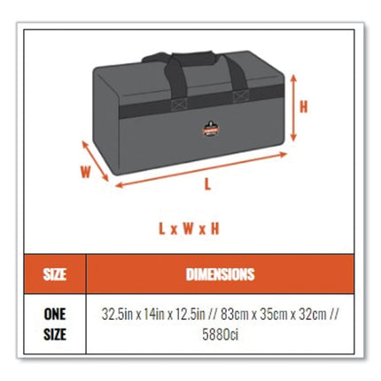 Arsenal 5120 Wheeled Gear Bag, 14 x 32.5 x 12.5, Black