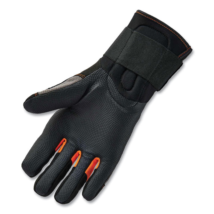 ProFlex 9012 Certified AV Gloves + Wrist Support, Black, X-Large, Pair