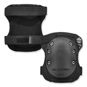 ProFlex 335HL Slip-Resistant Black Rubber Cap Knee Pads, Hook and Loop Closure, Pair