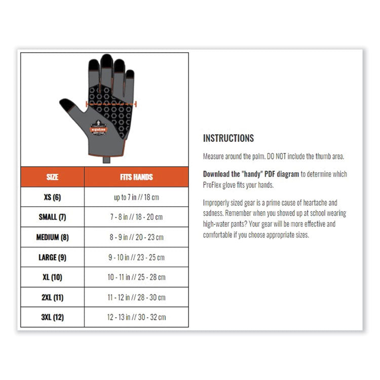 ProFlex 860 Heavy Lifting Utility Gloves, Black, Small, Pair