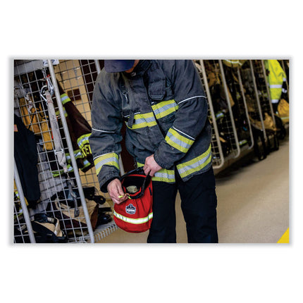 Arsenal 5080 SCBA Mask Bag , 8.5 x 8.5 x 14, Red
