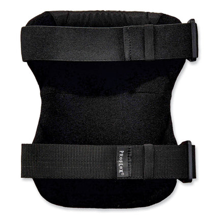 ProFlex 335 Slip-Resistant Rubber Cap Knee Pads, Buckle Closure, One Size Fits Most, Black Cap, Pair