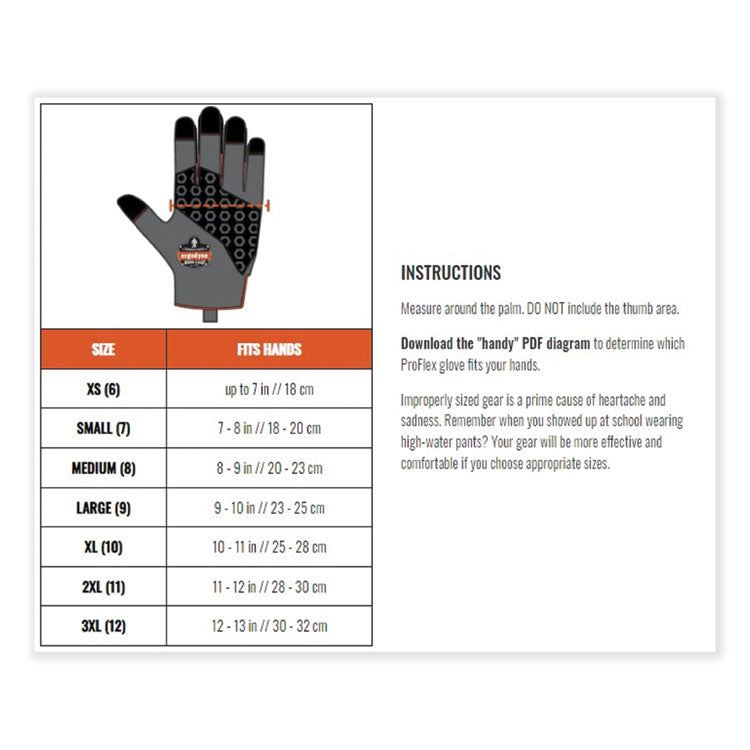ProFlex 860 Heavy Lifting Utility Gloves, Black, 2X-Large, Pair