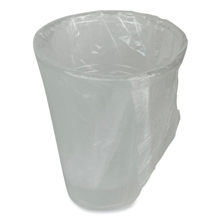 Translucent Plastic Cold Cups, Individually Wrapped, 9 oz, 1,000/Carton
