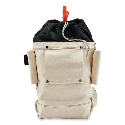 Arsenal 5728 Topped Tall Bolt Bag, 5 x 10 x 13, Canvas, White