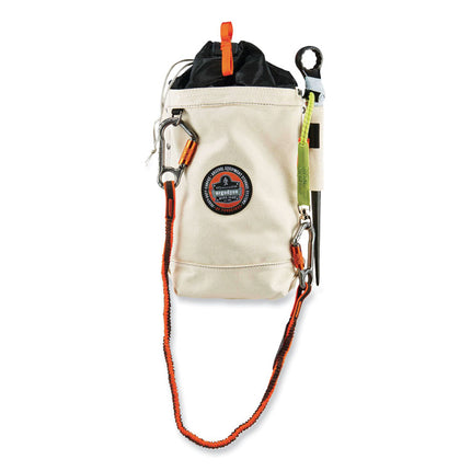 Arsenal 5728 Topped Tall Bolt Bag, 5 x 10 x 13, Canvas, White