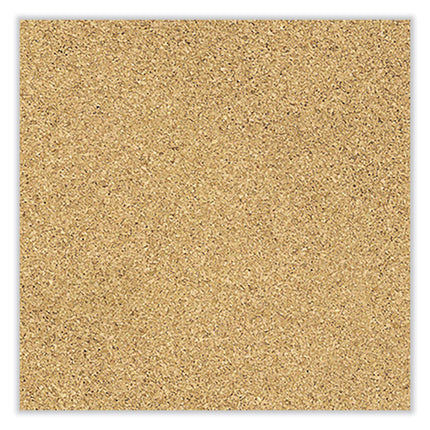 Aluminum-Frame Natural Corkboard, 24" x 18", Tan Surface, Satin Aluminum Frame