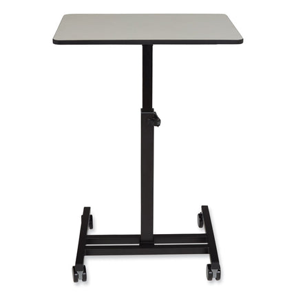 Sit-Stand Student's Desk, 20.75" x 26" x 27.75" to 44.5", Gray Nebula
