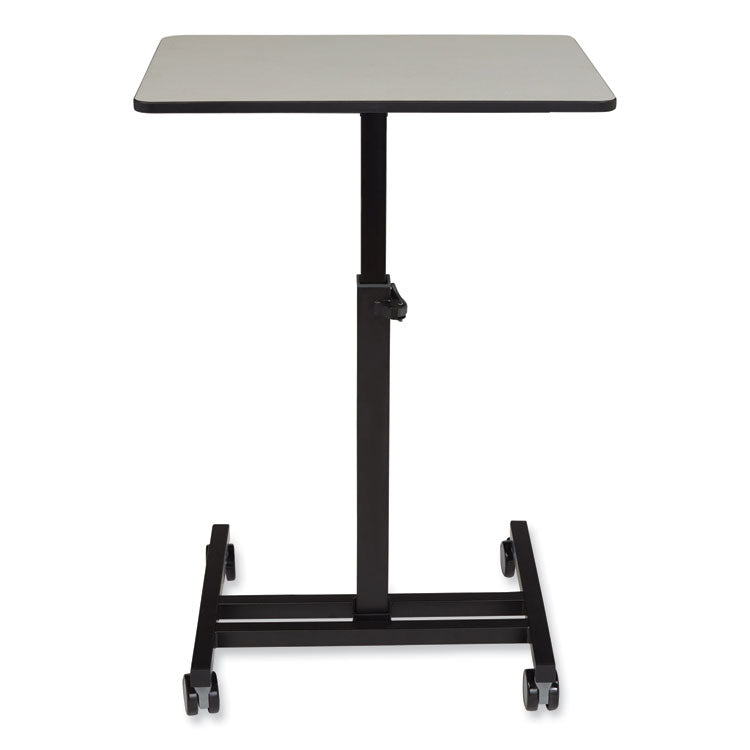 Sit-Stand Student's Desk, 20.75" x 26" x 27.75" to 44.5", Gray Nebula