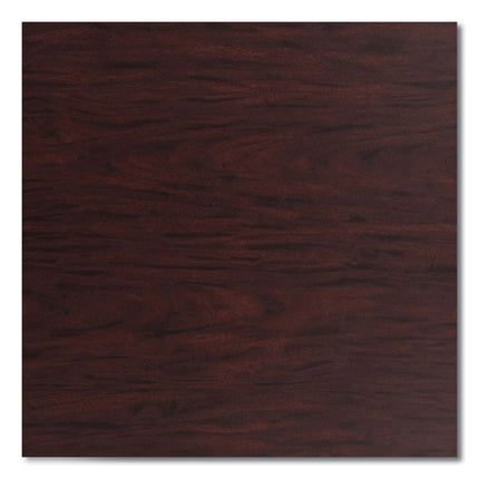 Cafe Table, 36" Diameter x 30h, Round Top/X-Base, Mahogany Top, Gray Base