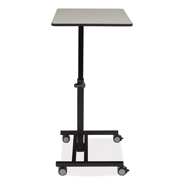 Sit-Stand Student's Desk, 20.75" x 26" x 27.75" to 44.5", Gray Nebula