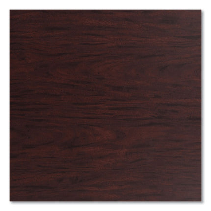 Cafe Table, 36" Diameter x 42h, Round Top/X-Base, Mahogany Top, Gray Base