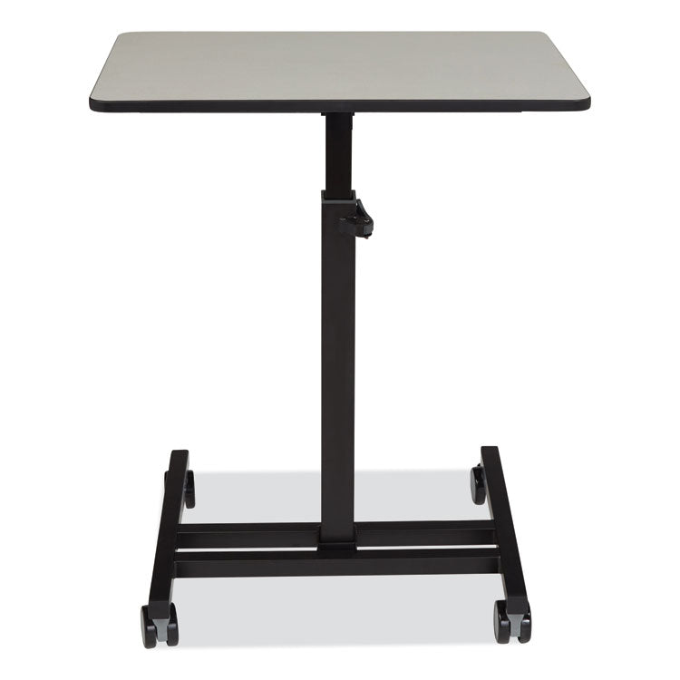 Sit-Stand Student's Desk, 20.75" x 26" x 27.75" to 44.5", Gray Nebula