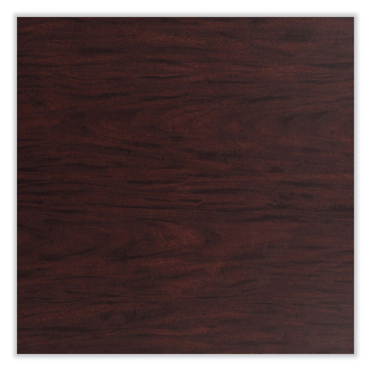 Cafe Table, 36" Diameter x 30h, Round Top/Base, Mahogany Top, Black Base