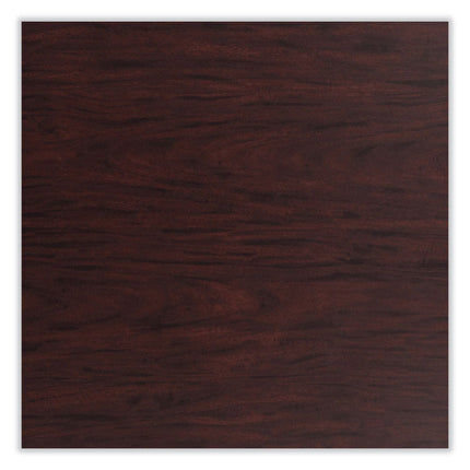 Cafe Table, 36" Diameter x 42h, Round Top/Base, Mahogany Top, Black Base