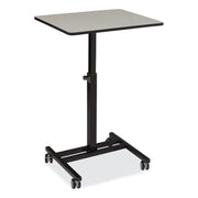 Sit-Stand Student's Desk, 20.75" x 26" x 27.75" to 44.5", Gray Nebula