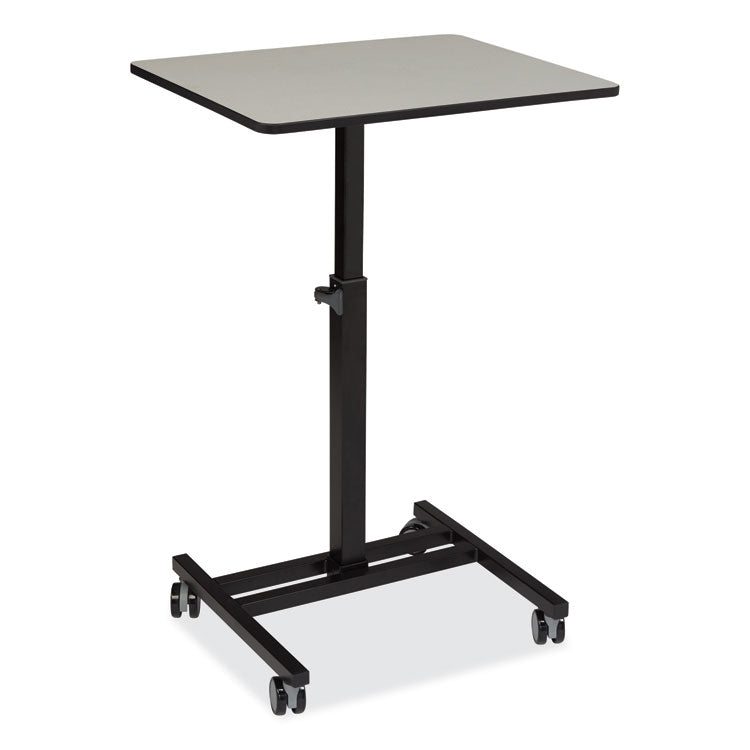 Sit-Stand Student's Desk, 20.75" x 26" x 27.75" to 44.5", Gray Nebula
