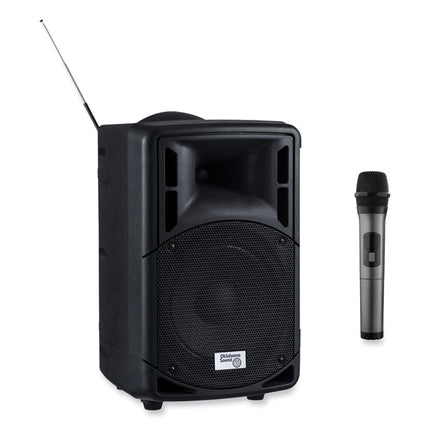 Wireless PA System with Wireless Handheld Microphone, 40 W, Black