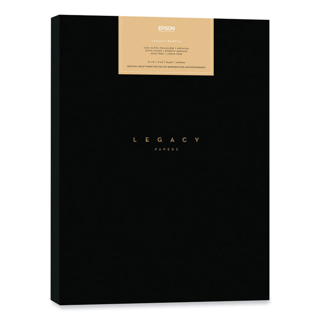 Legacy Baryta II Professional Media, 16 mil, 13 x 9, Semi-Gloss White, 25/Pack