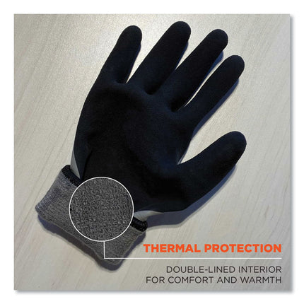 ProFlex 7501 Coated Waterproof Winter Gloves, Gray, Small, Pair