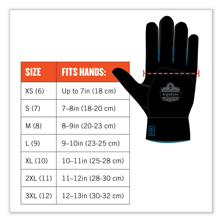 ProFlex 7401-CASE Coated Lightweight Winter Gloves, Orange, 2X-Large, 144 Pairs/Carton