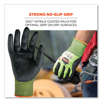 ProFlex 7022 ANSI A2 Coated CR Gloves DSX, Lime, 2X-Large, Pair