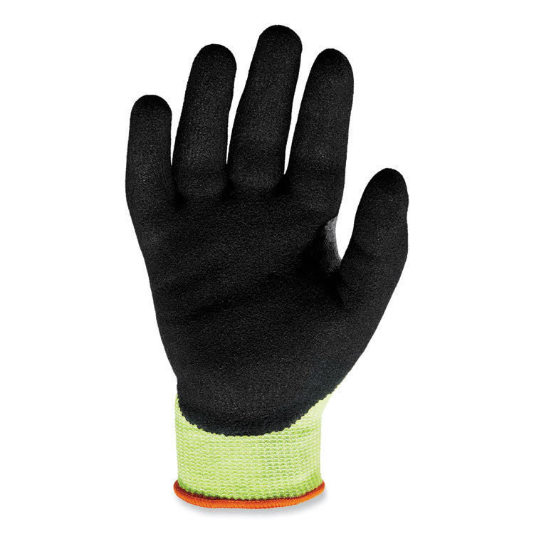 ProFlex 7041 ANSI A4 Nitrile-Coated CR Gloves, Lime, Small, Pair