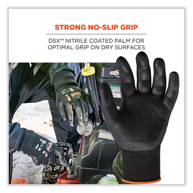 ProFlex 7001 Nitrile-Coated Gloves, Black, X-Large, Pair